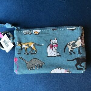 Vera Bradley Zip ID Case Cat’s Meow , NWT